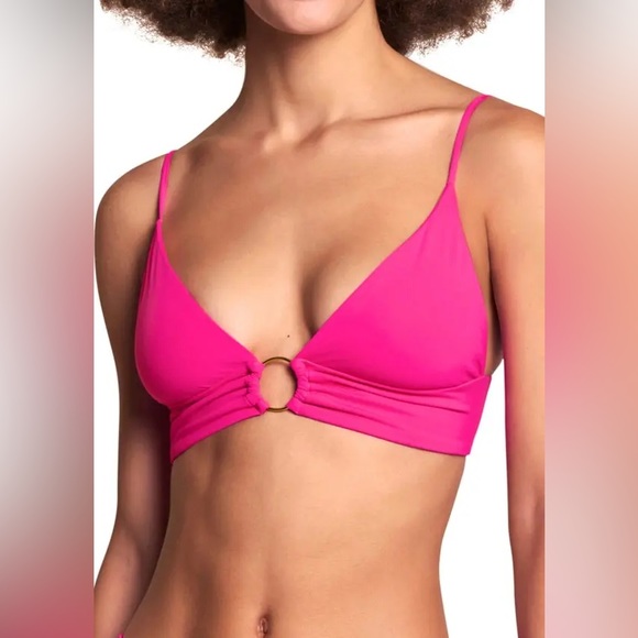 NWOT MAAJI
Dragon Fruit Shine Reversible Bikini Top - Pink Size S $79 - Picture 2 of 5